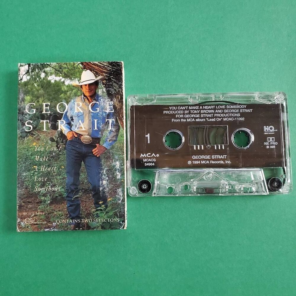 George Strait – You Can’t Make a Heart Love Somebody Cassette Single 1994 MCA Re